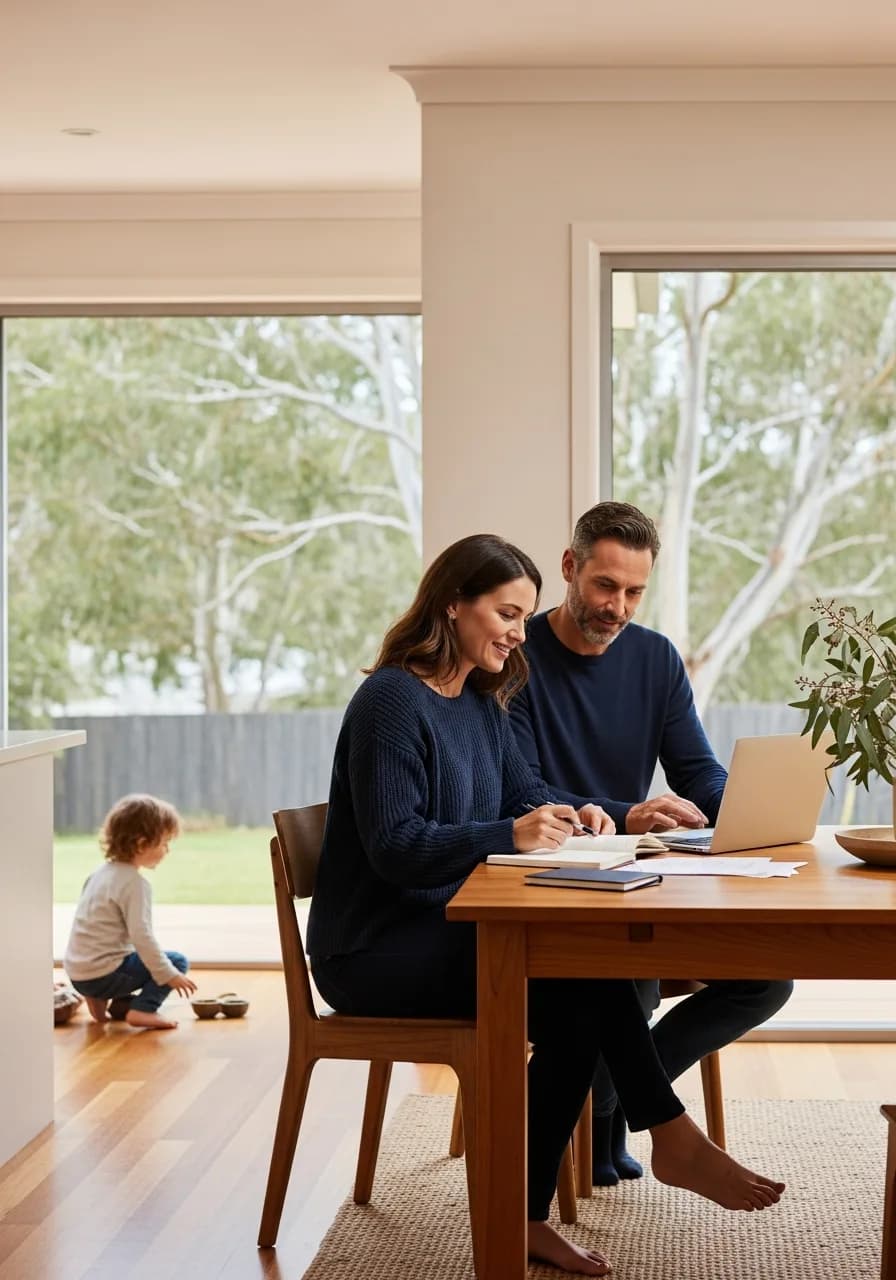 Family receiving financial advice with clear fee transparency