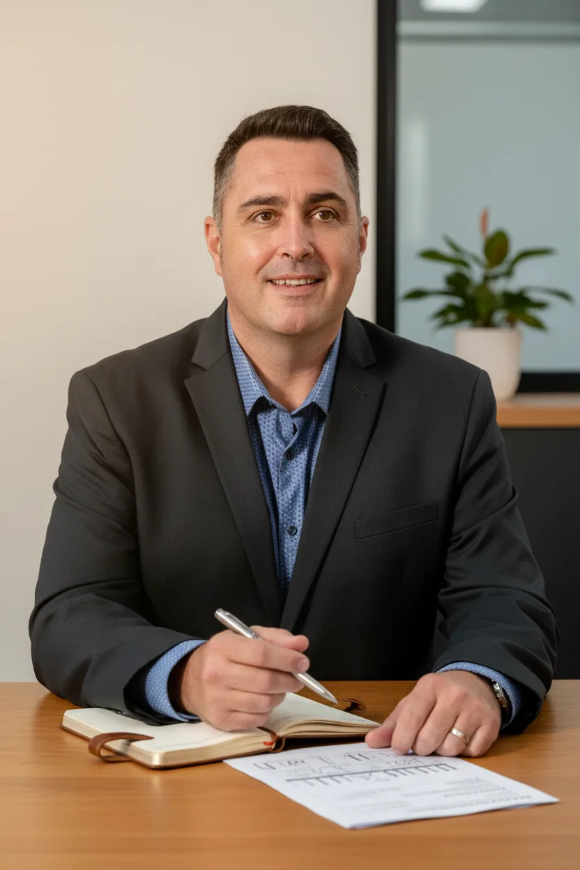 Financial adviser reviewing loan structure with Australian couple