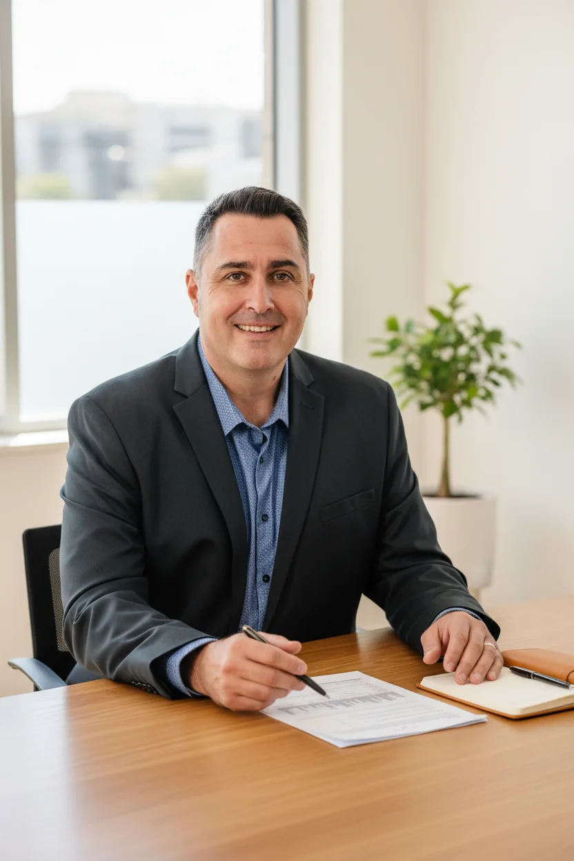 Financial adviser providing strategic tax advice to a client