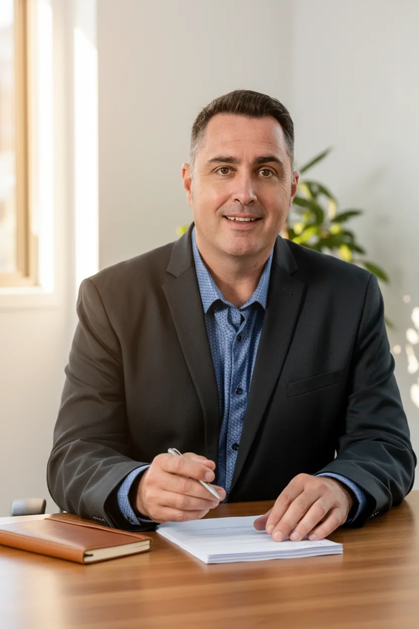 Financial adviser reviewing wealth creation strategy with Australian couple
